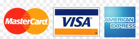 We accept Visa, Mastercard and American Express
